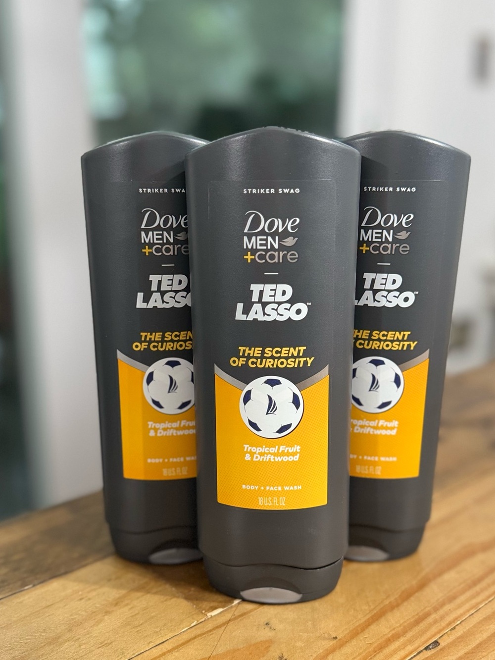 (3) Dove Men + Care Ted Lasso Limited Edition Body + Face Wash 18oz